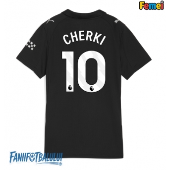 Manchester City Rayan Cherki #10 Tricou Fotbal Replică 2025-26 Femei Deplasare